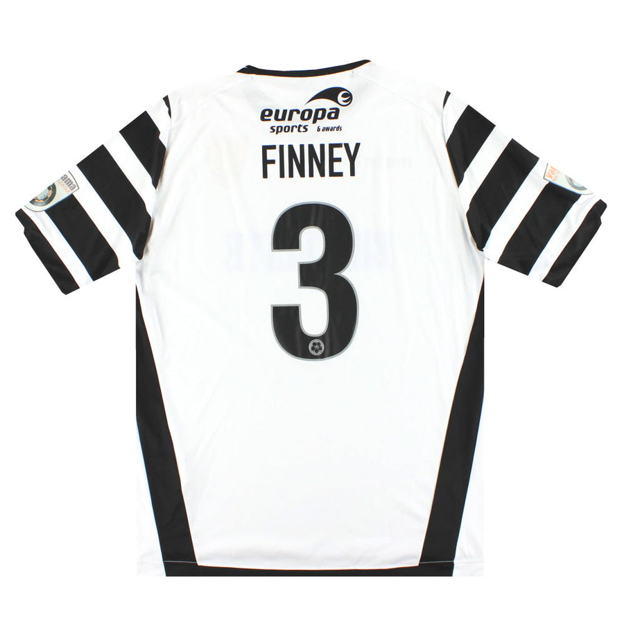 2016-18 Maidstone United Macron Camiseta de partido de visitante emitida a Finney #3 Talla L