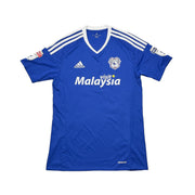 Camiseta de local Cardiff City 2016/17 Zohore #26 *Emitida para partido + Firmada* (Talla S) Adidas