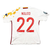 España 2016/17 Nolito #22 Camiseta Visitante (Talla S) Adidas