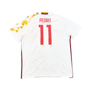 Camiseta de visitante 2016/17 España Pedro #11 (XL) Adidas