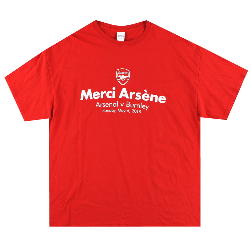 Camiseta gráfica 'Merci Arsene' del Arsenal 2017-18 Talla XL