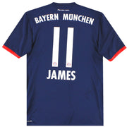 2017-18 Camiseta de Visitante adidas Bayern Múnich James #11 Talla S