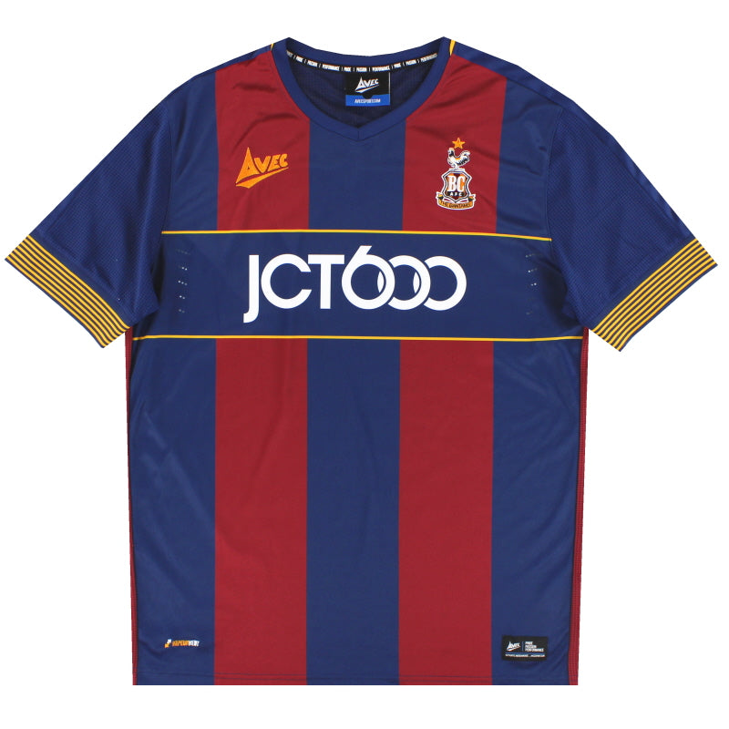 Camiseta de visitante del Bradford City 2017-18 con publicidad L *Impecable*