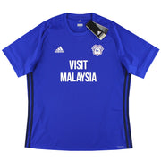 Camiseta de la primera equipación adidas del Cardiff City 2017-18 *con etiquetas* XL