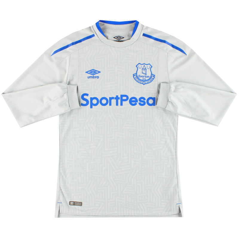 Camiseta Umbro Visitante Everton Manga Larga Temporada 2017-18 Talla S