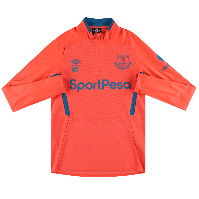 2017-18 Everton Umbro Prenda de Entrenamiento con Cremallera 1/4 (Player Issue) #42 Talla S