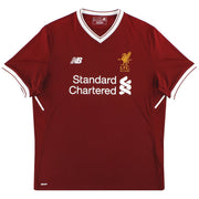 2017-18 Liverpool New Balance '125 Years' Home Shirt L