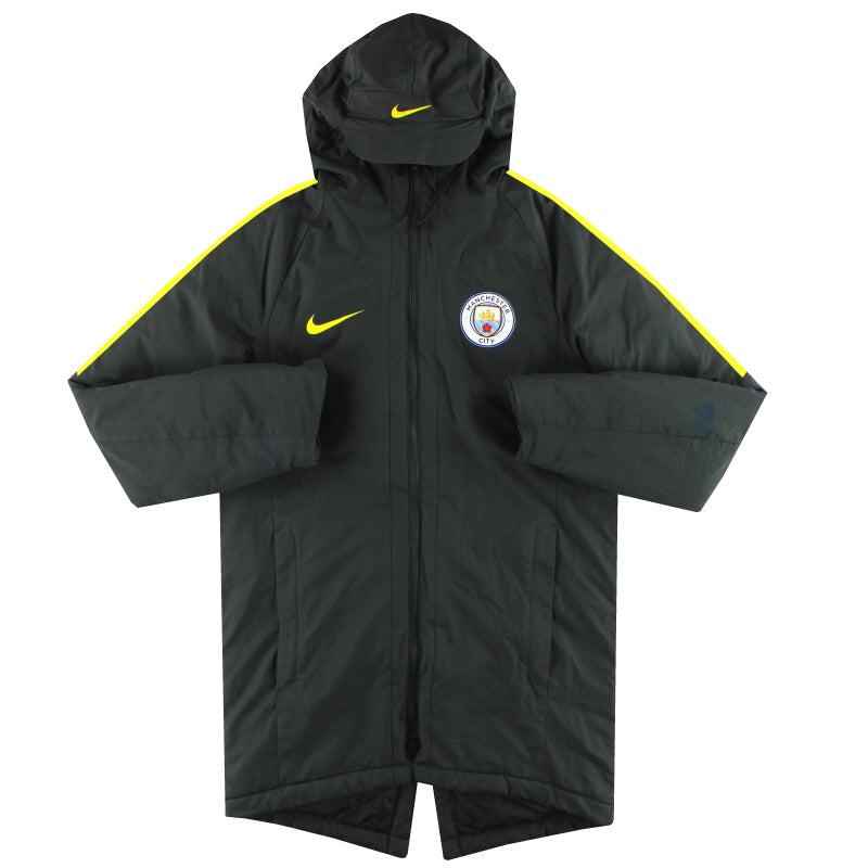 Abrigo acolchado de banco Nike Manchester City 2017-18, talla S, de edición para jugador