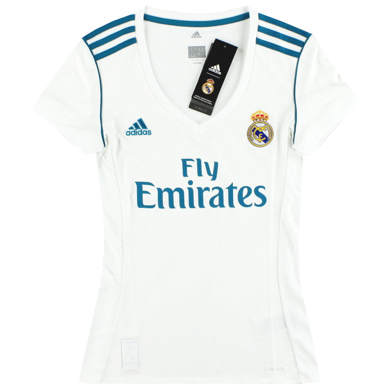 Camiseta de local de mujer adidas del Real Madrid 2017-18 *NUEVA EN CAJA* XXS