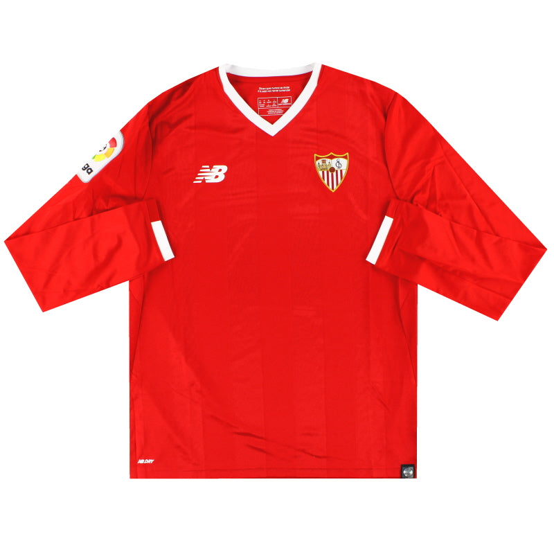 Camiseta de visitante New Balance del Sevilla 2017-18 (manga larga)