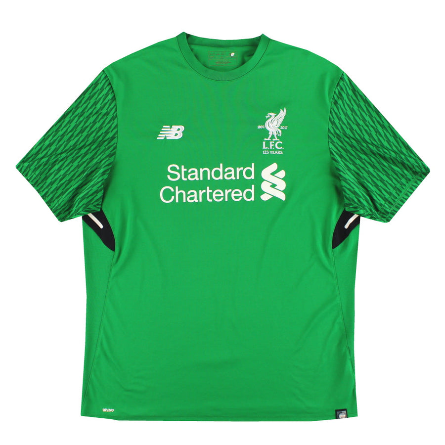 Camiseta de portero del Liverpool New Balance '125 Años' 2017-18 Talla XL