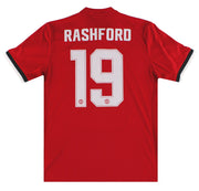 2017-18 Manchester United adidas Home Shirt Rashford #19 L