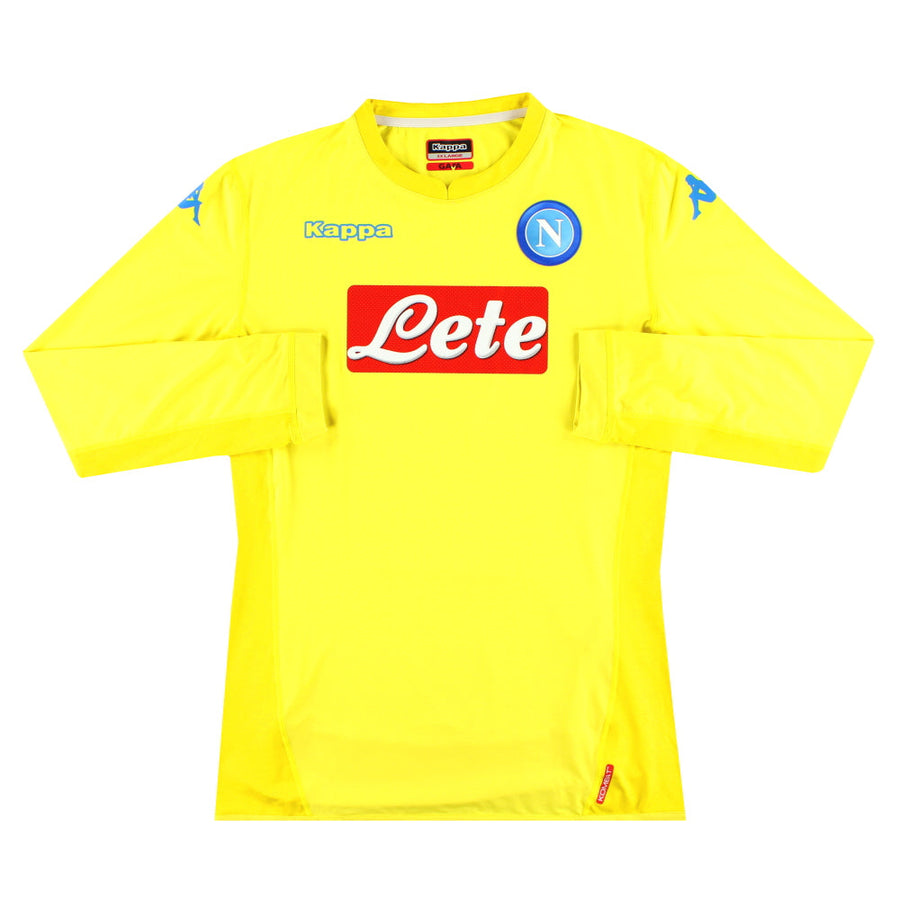 Camiseta de visitante Kappa del Napoli 2017-18 L/S XXL
