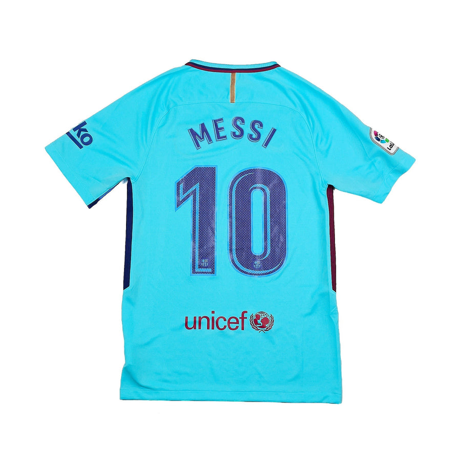 Camiseta de visitante del Barcelona 2017/18 Messi #10 (Talla S) Nike