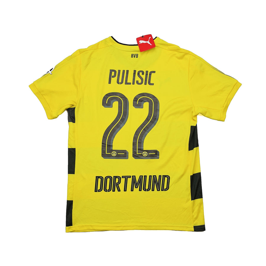 Camiseta de casa Puma (M) del Borussia Dortmund de 2017/18 de Pulisic #22 *Nueva con etiquetas*