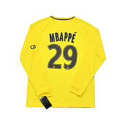 2017/18 PSG Mbappé #29 camiseta de visitante de manga larga (M) Nike *Nueva con etiquetas y defectos*