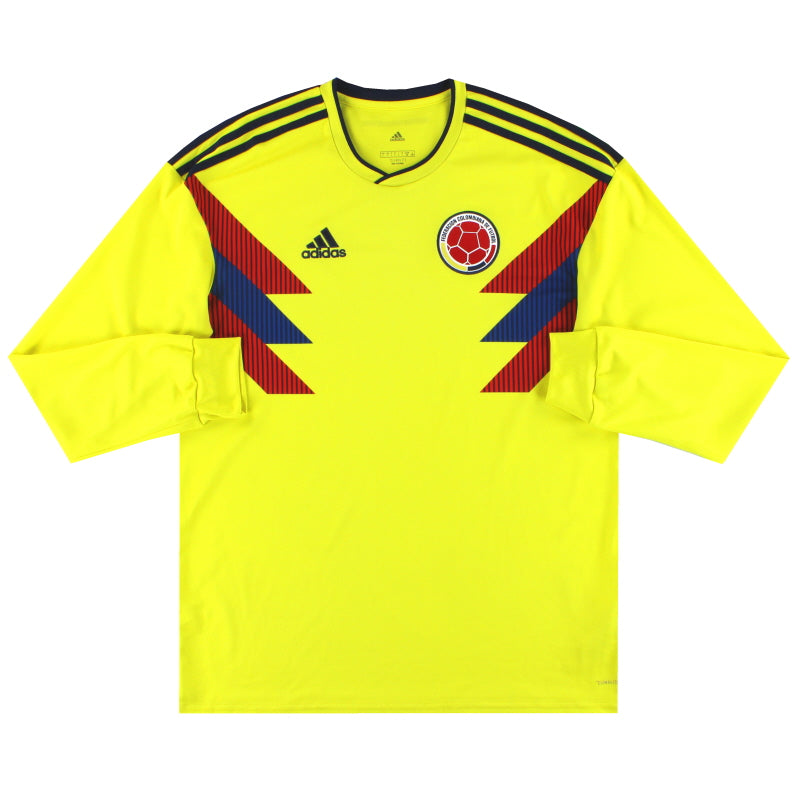 Camiseta adidas Local Colombia 2018-19 Manga Larga *Impecable*