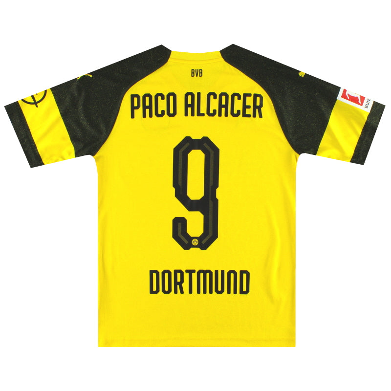 2018-19 Camiseta Puma Local Dortmund Paco Alcacer #9 *Impecable* S
