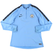 2018-19 Manchester City Nike Top de entrenamiento con cremallera 1/4 'HS' Talla M
