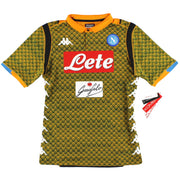 2018-19 Camiseta de Portero Napoli Kappa Kombat *A ESTRENAR EN CAJA* M