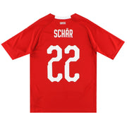 Camiseta de casa Puma de Suiza 2018-19 Schar #22 S
