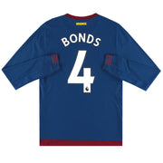 Camiseta de visitante Umbro de West Ham 2018-19 L/S Bonds #4 *Impecable*