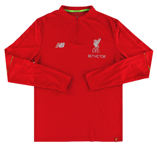 2018-19 Liverpool New Balance 1/4 Zip Training Top M