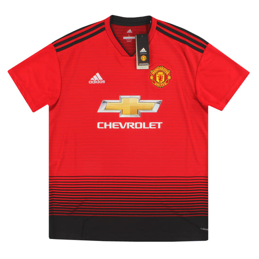 2018-19 Manchester United adidas Home Shirt L