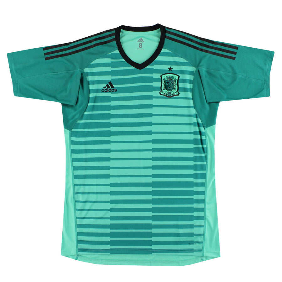 Camiseta de portero Adidas auténtica de España 2018-19 L