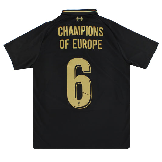 2018-19 Liverpool New Balance 'Special Edition' Shirt Champions #6 L