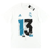 2018 Real Madrid adidas Camiseta de los 13 Veces Campeones *NUEVA EN CAJA* L