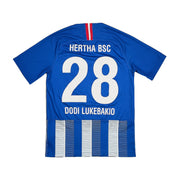 Camiseta de casa del Hertha de Berlín Dodi Lukebakio #28 2018/19 (S) Nike
