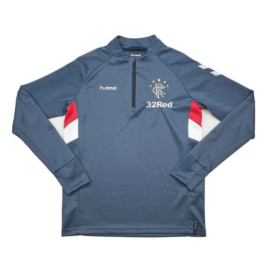Camiseta de entrenamiento Hummel 2018/19 Rangers 1/4 (Talla S)