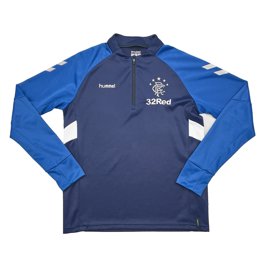 2018/19 Rangers Sudadera de entrenamiento 1/4 cremallera (M) Hummel