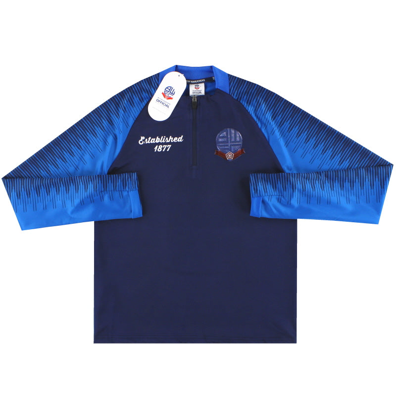 2019-20 Bolton Established 1877 Sudadera de entrenamiento con cremallera 1/4 *A ESTRENAR* Niño M.