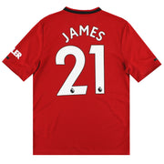 Camiseta de local del Manchester United adidas 2019-20 James #21 *Impecable* XL.Niños