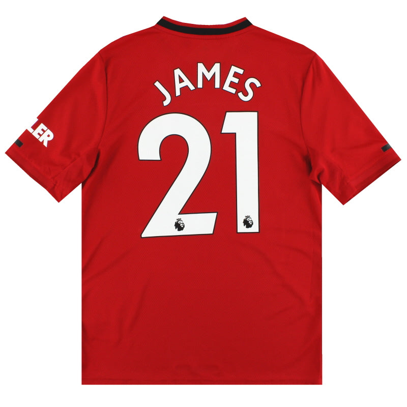Camiseta de local del Manchester United adidas 2019-20 James #21 *Impecable* XL.Niños