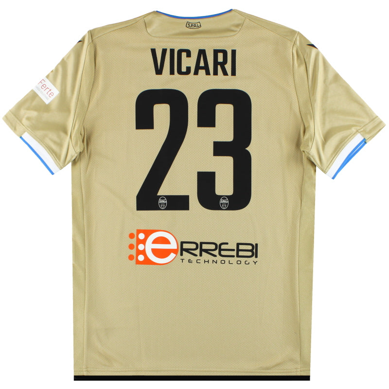 2019-20 SPAL Macron Camiseta de visitante Vicari #23 *con etiquetas* L