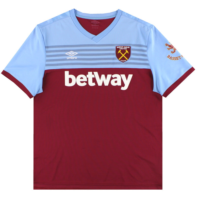 Camiseta de Local Umbro West Ham 2019-20 *Impecable* M