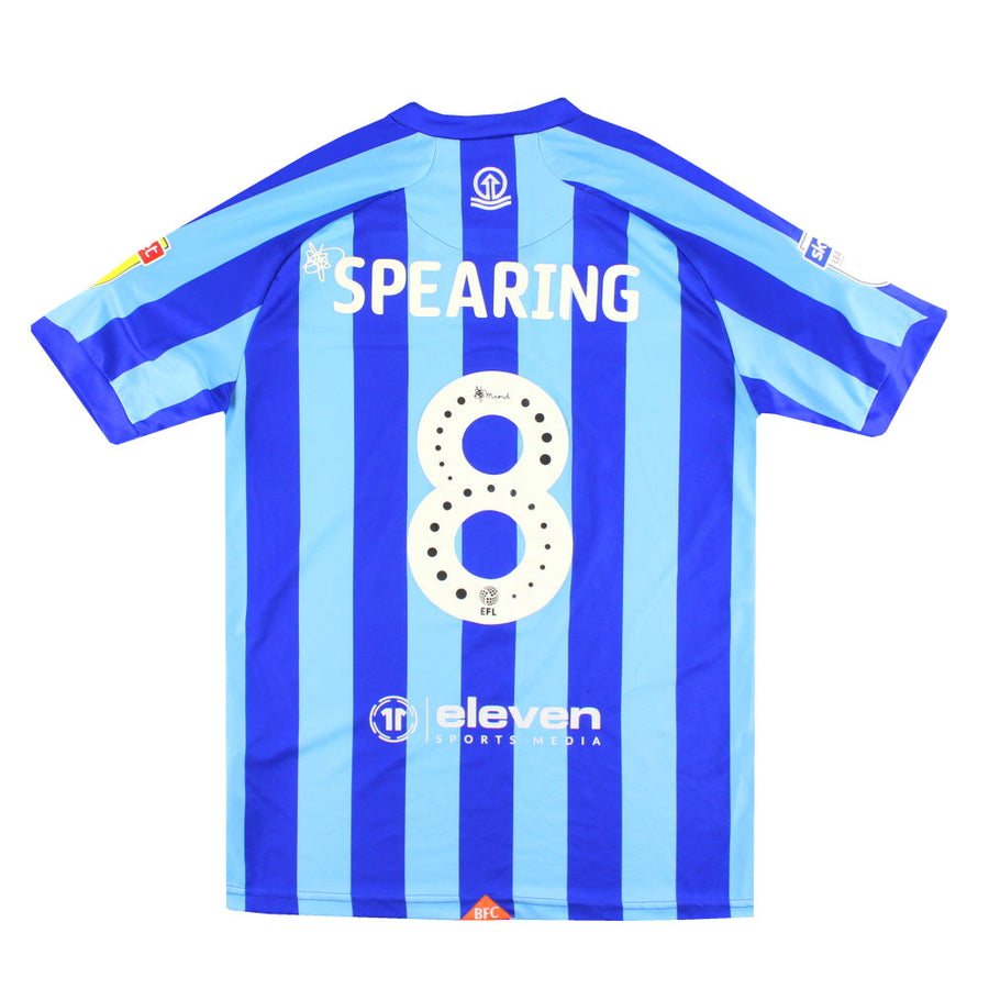 Camiseta de visitante Errea Blackpool 2019-20, edición para jugador, Spearing #8 XL