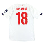 Camiseta de visitante New Balance Elite del Liverpool 2019-20 Minamino #18 XL