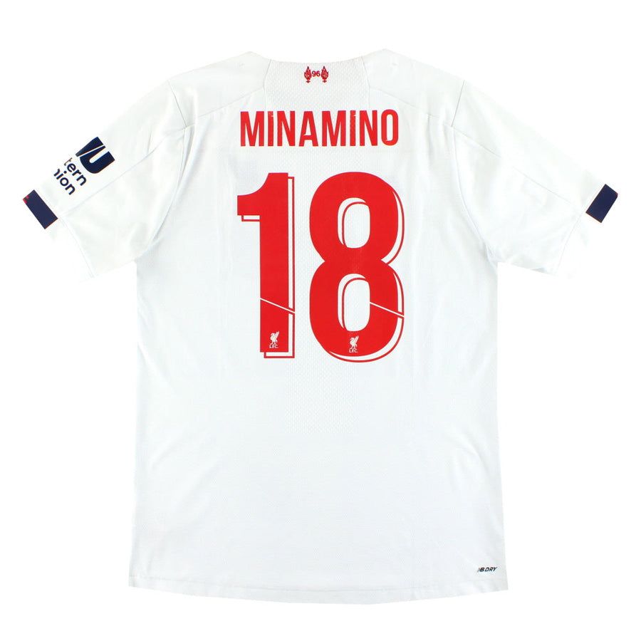 Camiseta de visitante New Balance Elite del Liverpool 2019-20 Minamino #18 XL