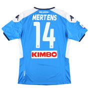 Camiseta de local Kappa Kombat Pro del Napoli 2019-20 Mertens #14 XXL