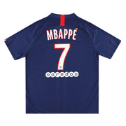 Camiseta Nike de local del Paris Saint-Germain 2019-2020 con el #7 de Mbappé, talla XL