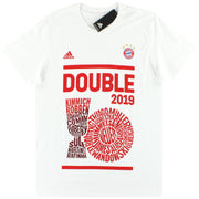 2019 Bayern Múnich adidas Double Winners Tee *NUEVO EN CAJA* S