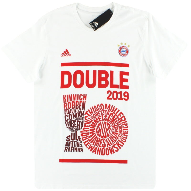 2019 Bayern Múnich adidas Double Winners Tee *NUEVO EN CAJA* S