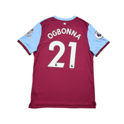 Camiseta de local Umbro del West Ham 2019/20 de Ogbonna #21 *emitida para partido* (L)