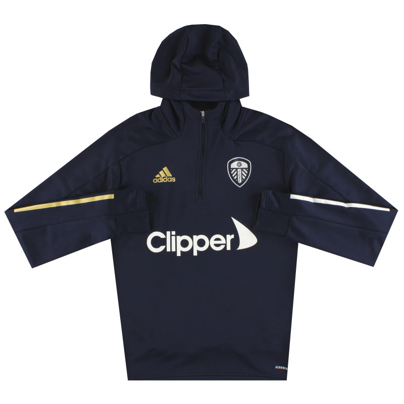 2020-21 Leeds adidas Sudadera con Capucha y Cremallera de 1/4 S