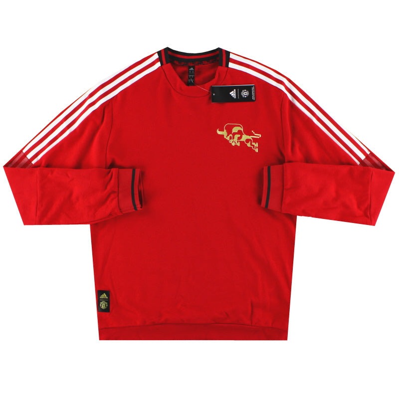 2020-21 Manchester United adidas CNY Sudadera Cuello Redondo *con etiquetas* XL