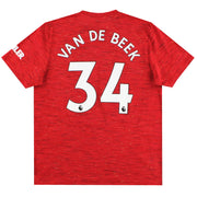 Camiseta local adidas del Manchester United 2020-21 Van De Beek #34 XL